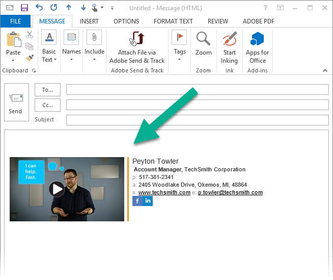 How To Make A Video Email Signature The TechSmith Blog