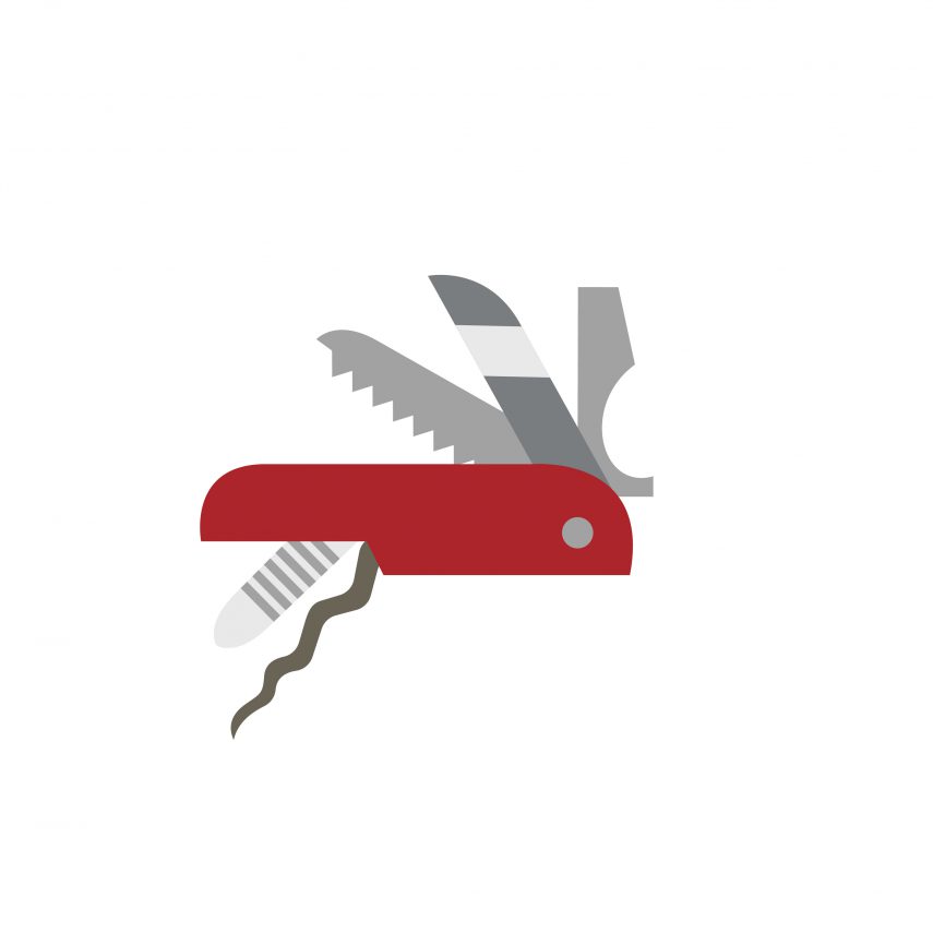 Swiss army knife icon to represent MacGyver