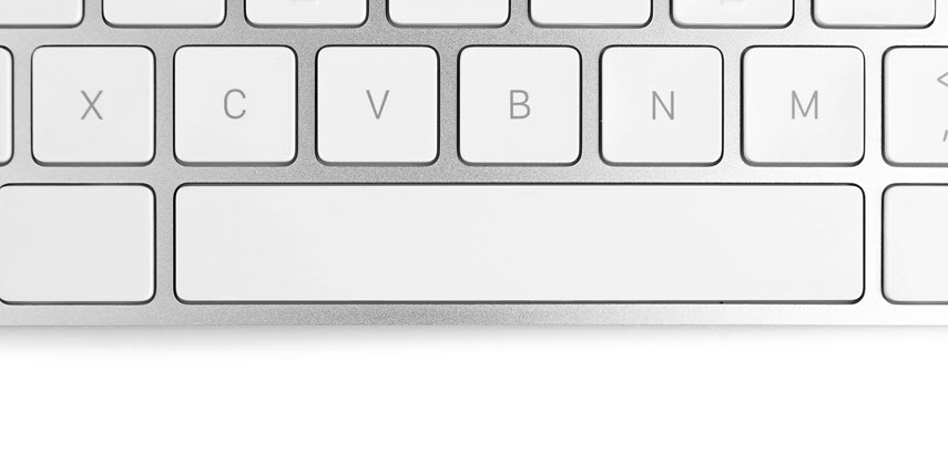 space bar on a keyboard