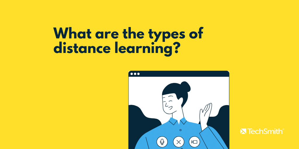 what are the types of distance learning