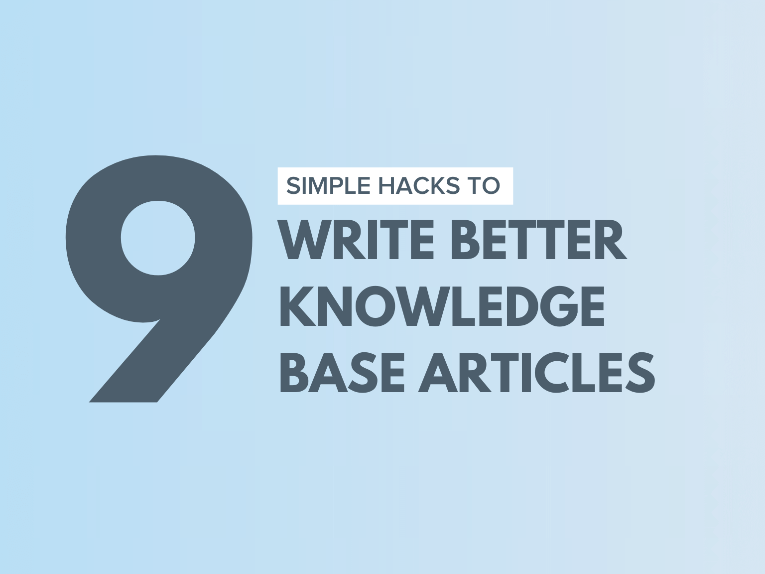 tips to write knowledge base articles