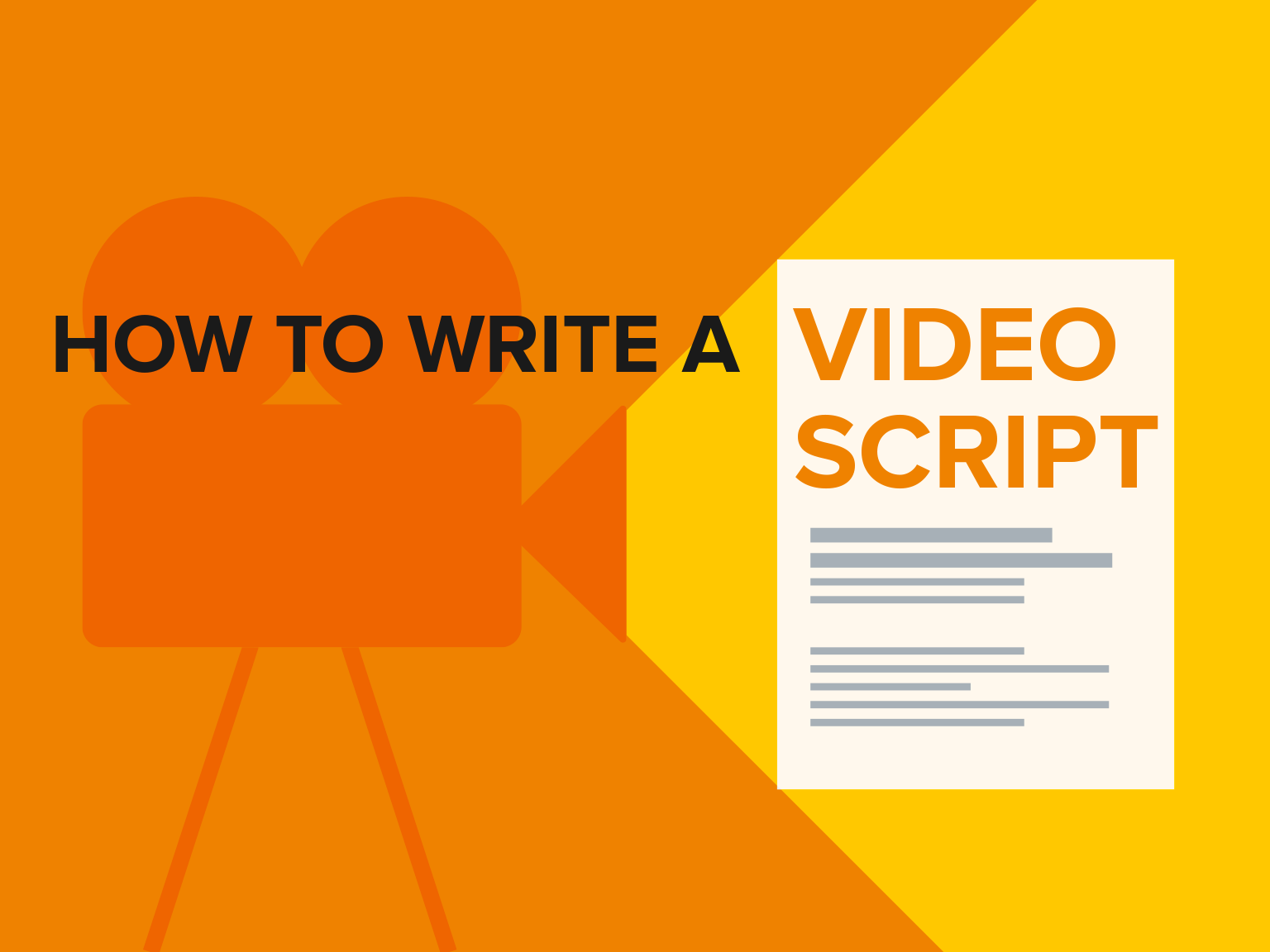 How To Write A Script For A Video Free Template The Techsmith Blog