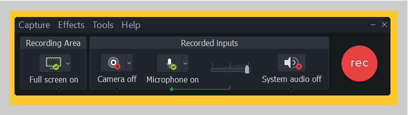 How to change recording settings in Camtasia