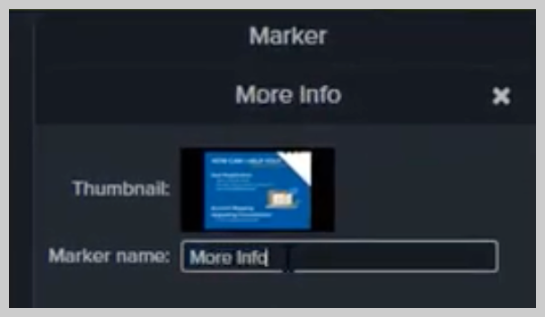 How to change the name of a marker in Camtasia