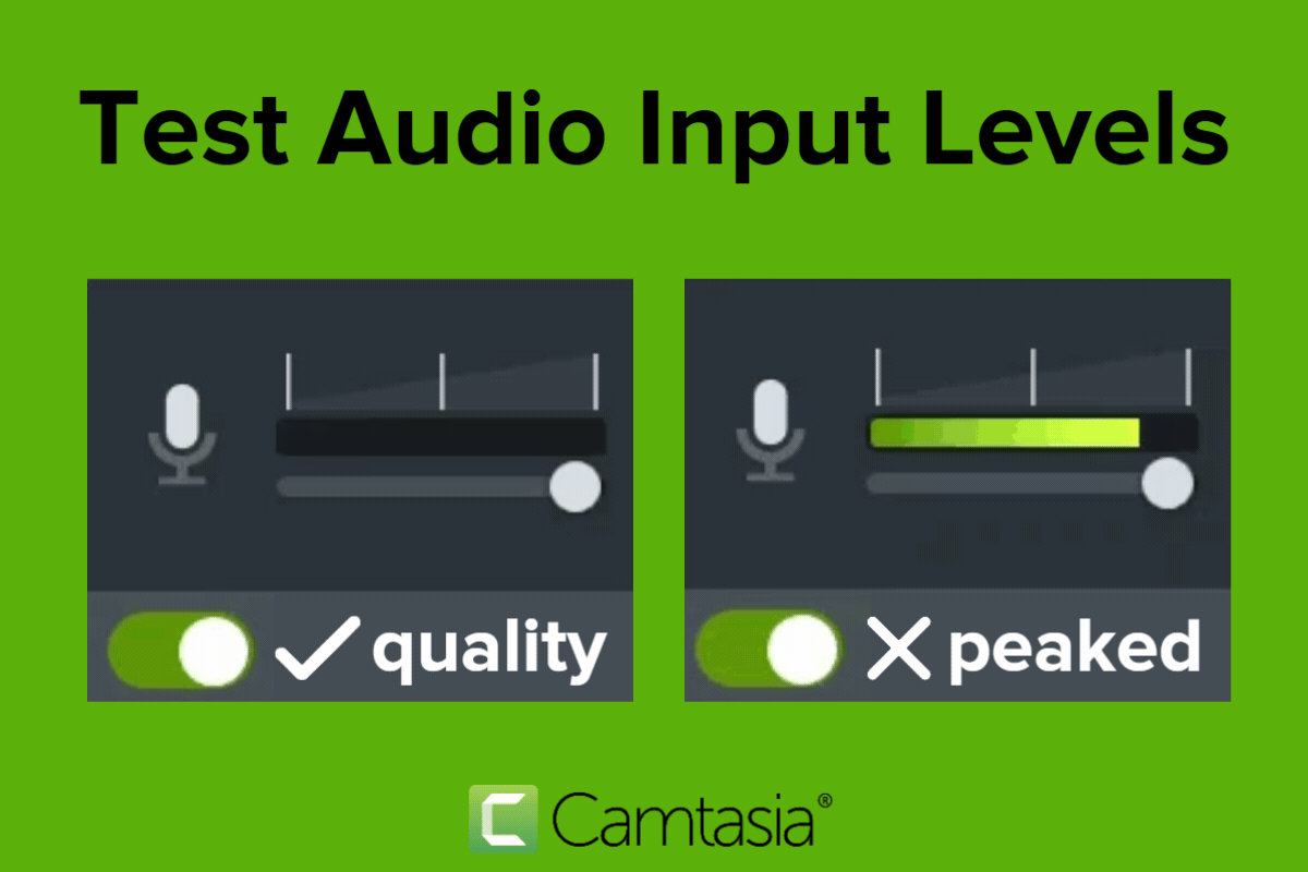 Quality vs. peaked audio levels.
