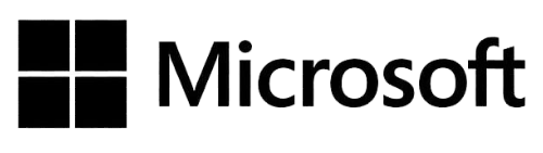 Microsoft Logo in Black