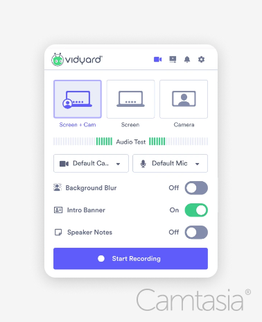 Vidyard recorder interface