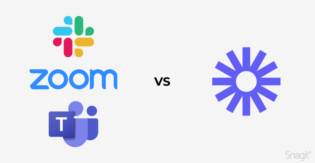 Slack, Zoom, and Teams icons vs Loom icon