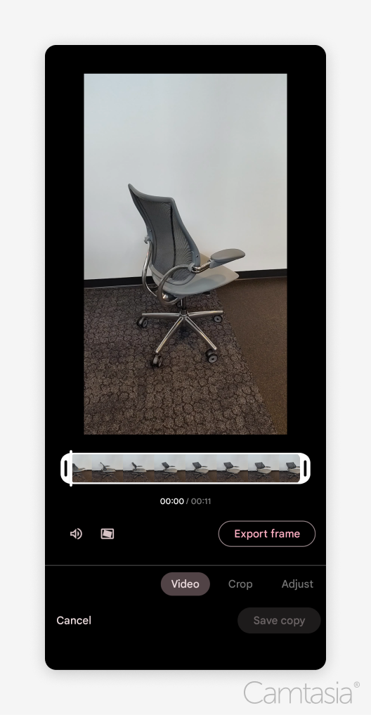 Android phone screen video editor