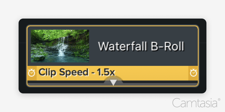 edit your clip speed in Camtasia