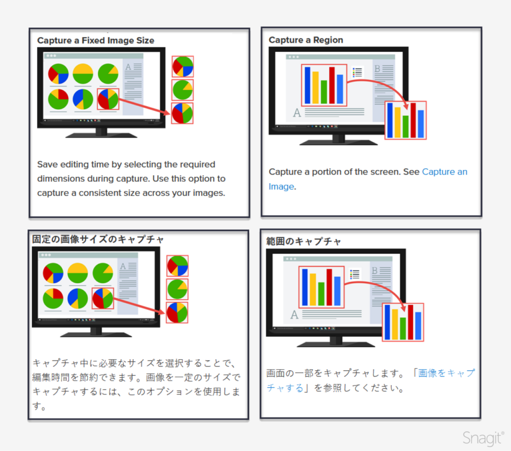 A snagit template across a variety of languages.