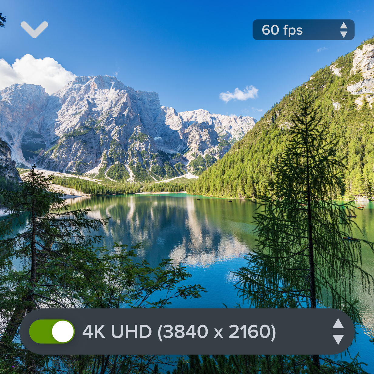 A screenshot of a 4K screen recording showing crystal-clear resolution on a software demo, with sharp details of the interface.