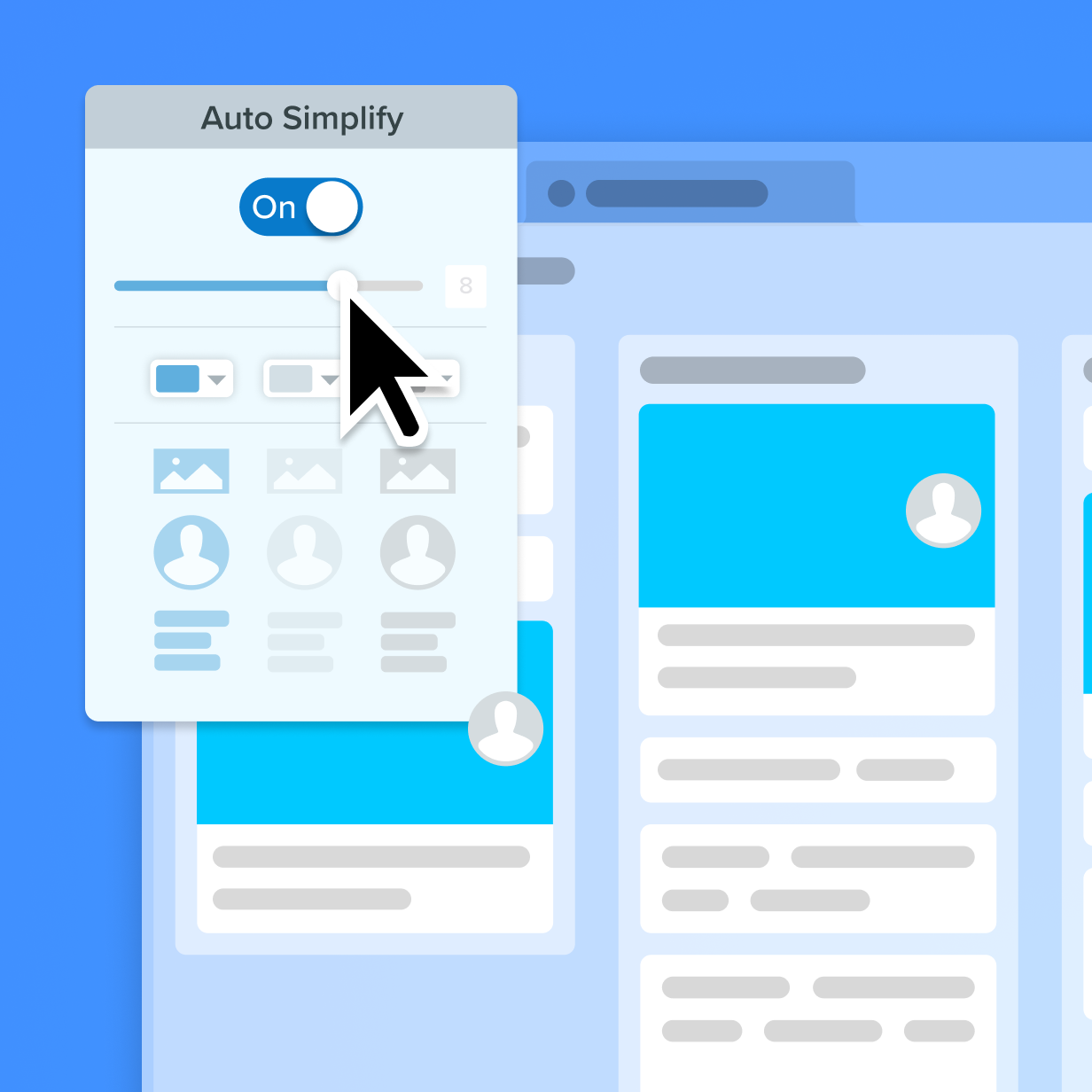 Snagit's auto simplify tool with an adjusting tolerance scale.