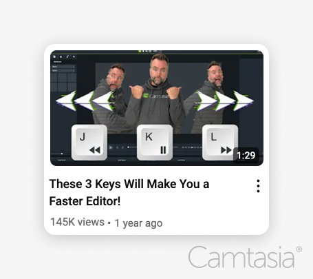 YouTube thumbnail  with an expressive person, keyboard keys, and graphics