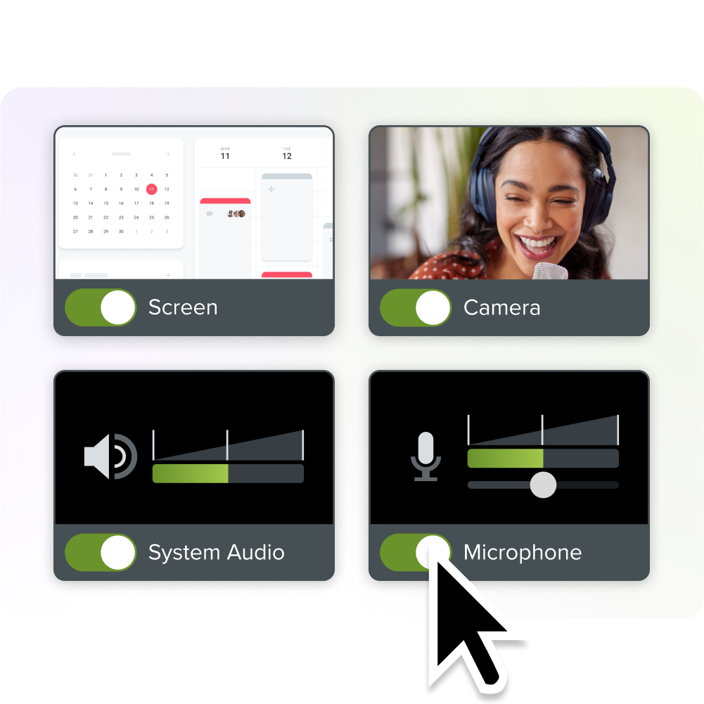 A image showing the user interface for the recorder in camtasia