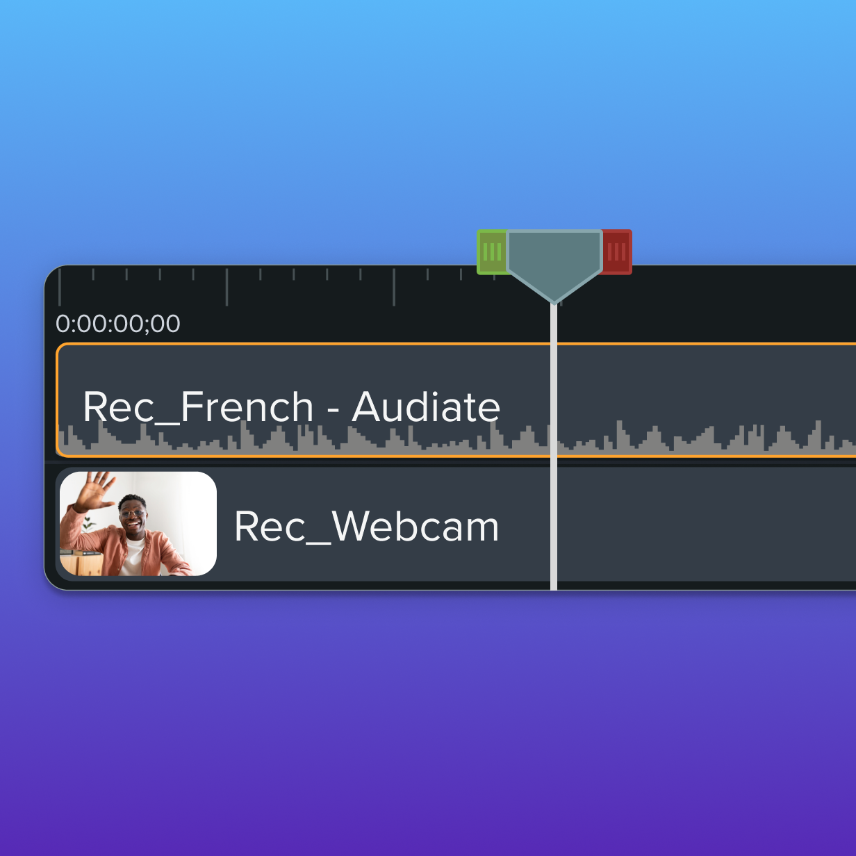 Audiate and Camtasia linked together.