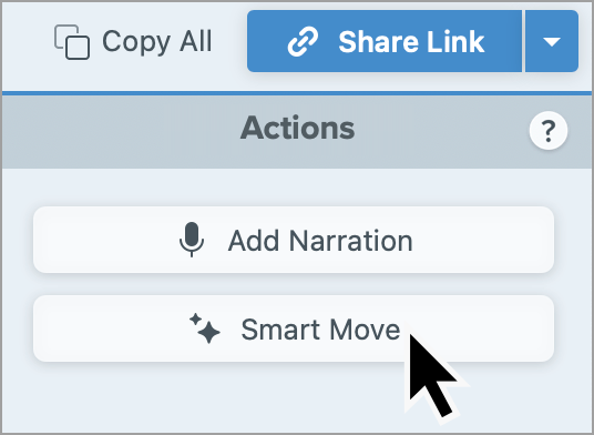 Smart Move button on Mac