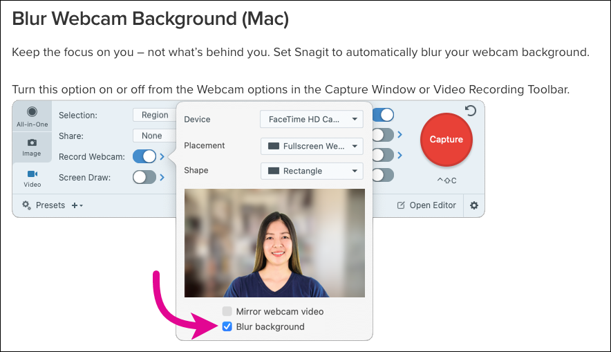 software adoption example from Snagit