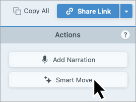 Smart Move button on Snagit for Mac